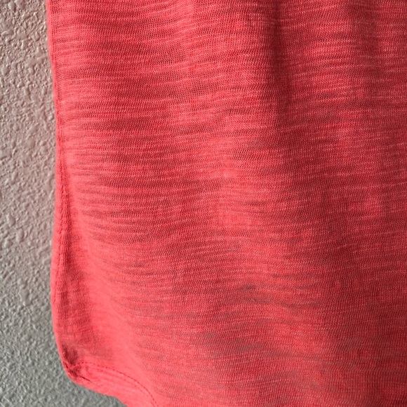 NWT Nordstrom BP Vintage Slub Tee in Red Hibiscus - Picture 6 of 8
